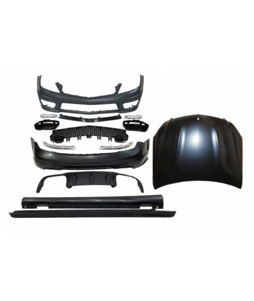 Kit De Carrosserie Mercedes W204 2007-2013 Look AMG Capot de technologie