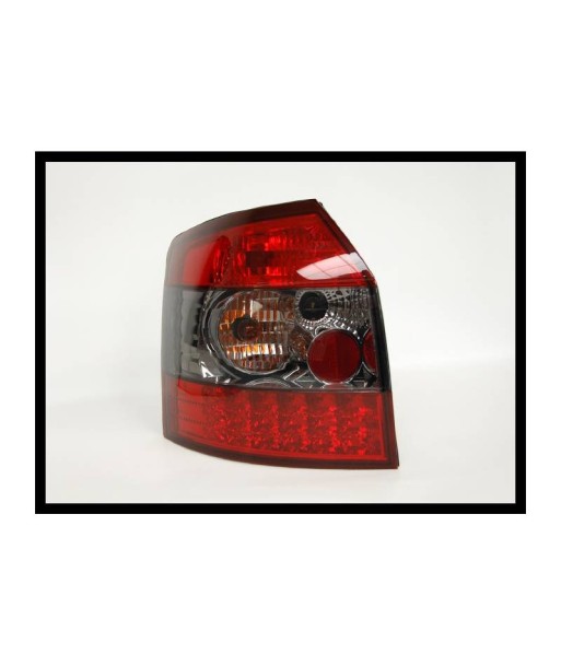 x2 Jeu de Feux Arrières Audi A4 '01 SW, Rouge Fumé, Led brillant des détails fins