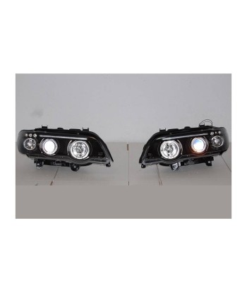 Set De Phares Avant Angel Eyes BMW X5 2001 Noir En savoir plus