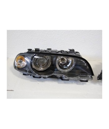 Set De Phares Avant Angel Eyes BMW E46 1999-2002 2-Porte Noir Véritable concentré