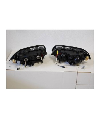 Set De Phares Avant Angel Eyes BMW E46 1999-2002 2-Porte Noir Véritable concentré