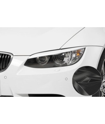 Paupières de phares avant look en carbone pour BMW Série 3 E92/E93 - droite / gauche à prix réduit toute l'année