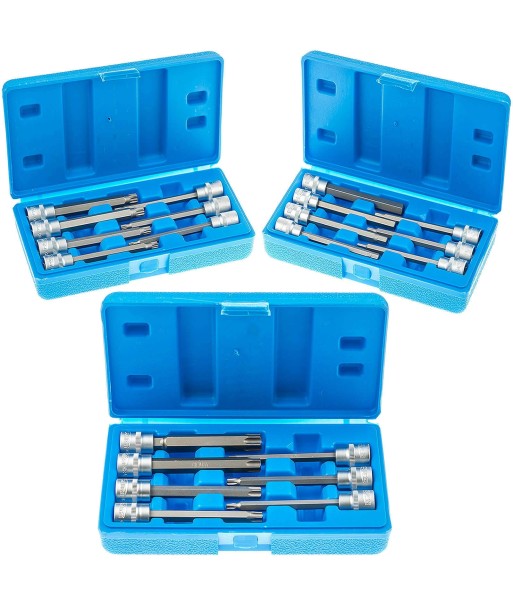 Jeu de clés à douilles, douilles hexagonales Torx internes, six pans pour vis Allen 3/8 " Economisez 