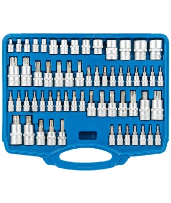 CLÉS À DOUILLE TORX / E-TORX / TORX PLUS 1/4 ″ 1/2" -60 pcs du meilleur 