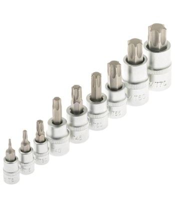 CLÉS À DOUILLE TORX / E-TORX / TORX PLUS 1/4 ″ 1/2" -60 pcs du meilleur 