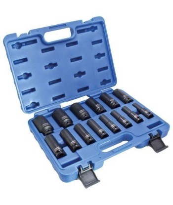 Jeu de douilles à percussion Gearlock 14pc 1/2" Drive 10-32mm, 12 points ou a consommer sur place