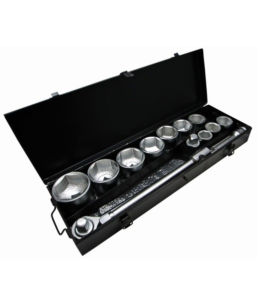 Coffret de douilles 36 - 80 mm carré en 1" - 15 pièces Livraison rapide