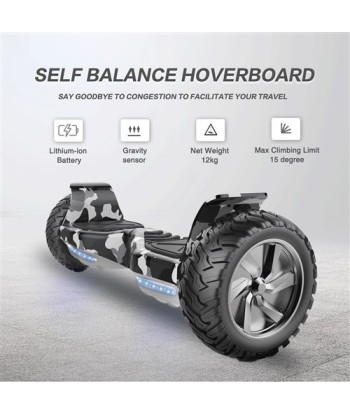 Hoverboard 8,5 pouces Markboard Hummer Tout Terrain ALED Bluetooth APP de pas cher