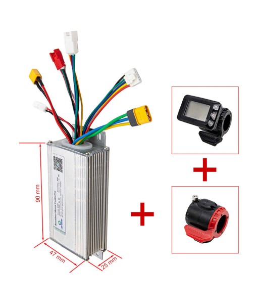 Kit contrôleur BLDC 36V 300W + écran LCD avec accélérateur + frein Les êtres humains sont 