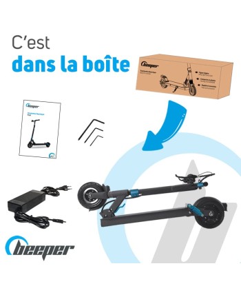 BEEPER - Trottinette Electrique 8 Pouces 350W Speed FX8-G2 (Speed 6Ah) Livraison rapide