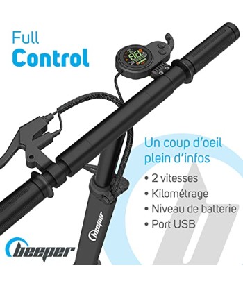 BEEPER - Trottinette Electrique 8 Pouces 350W Speed FX8-G2 (Speed 6Ah) Livraison rapide