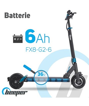 BEEPER - Trottinette Electrique 8 Pouces 350W Speed FX8-G2 (Speed 6Ah) Livraison rapide