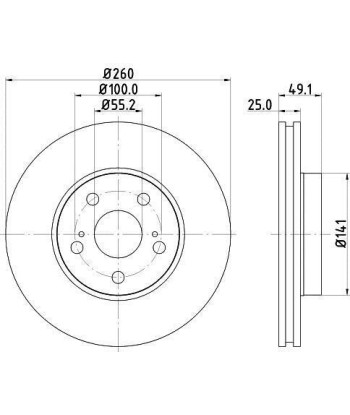 2x Disques de freins Pagid 8DD 355 106-511 pour Toyota Avensis vente chaude votre 