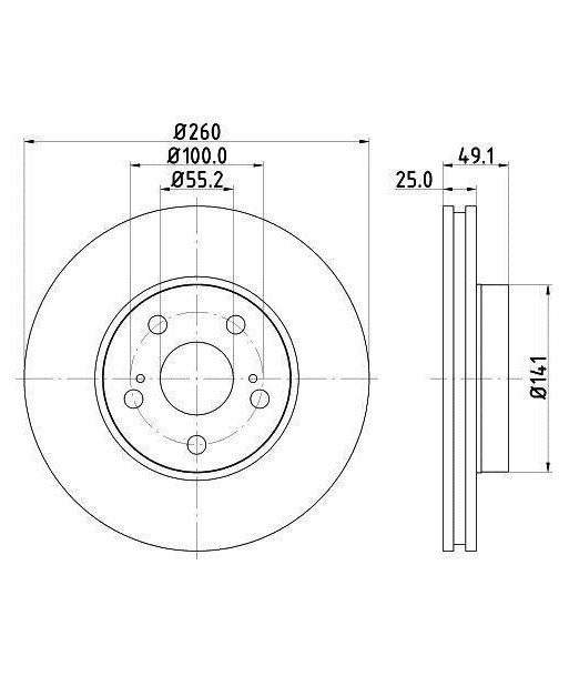 2x Disques de freins Pagid 8DD 355 106-511 pour Toyota Avensis vente chaude votre 