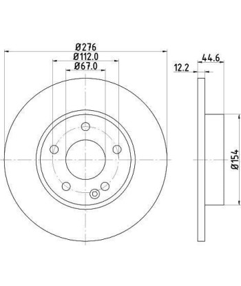 2x Disques de freins Pagid 54318PRO pour Mercedes classe A de pas cher