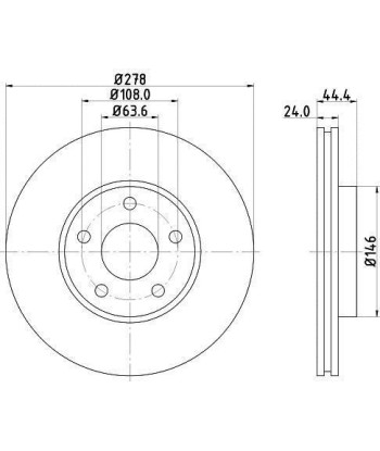 2x Disques de freins Pagid 54248PRO pour Ford Tourneo Connect vous aussi creer 