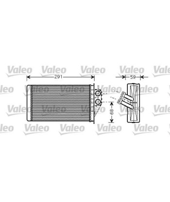 Radiateur de chauffage Valeo 812339 pour Peugeot 307 paiement sécurisé